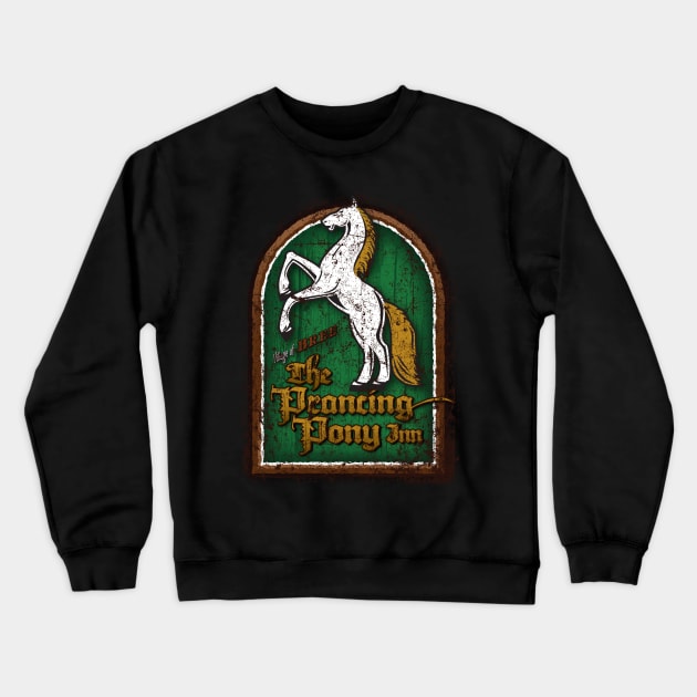 The Prancing Pony Crewneck Sweatshirt by MindsparkCreative